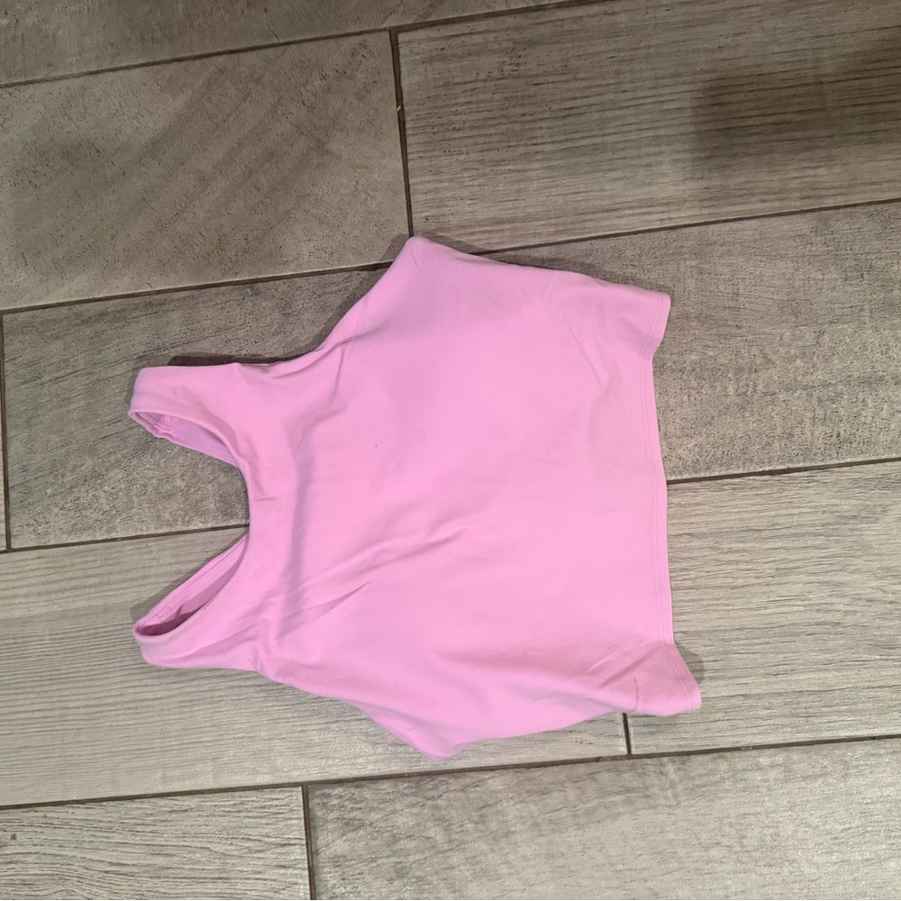 Pink Athleta crop tank